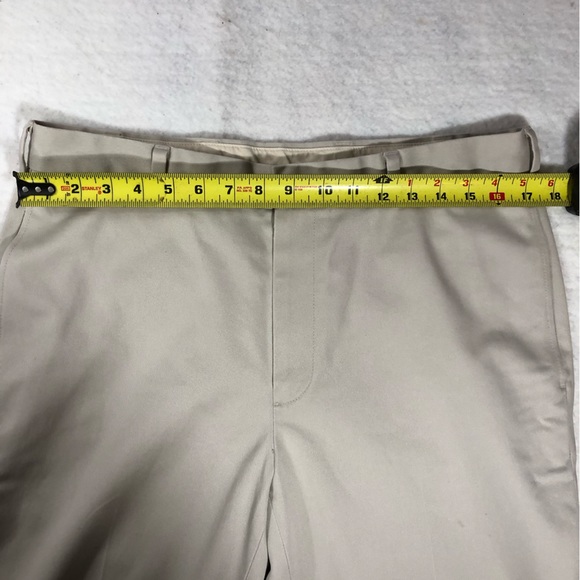 Brooks Brothers Pants Mens 35x30 Advantage Chino Clark Beige Khaki Cotton Dress - Picture 6 of 11